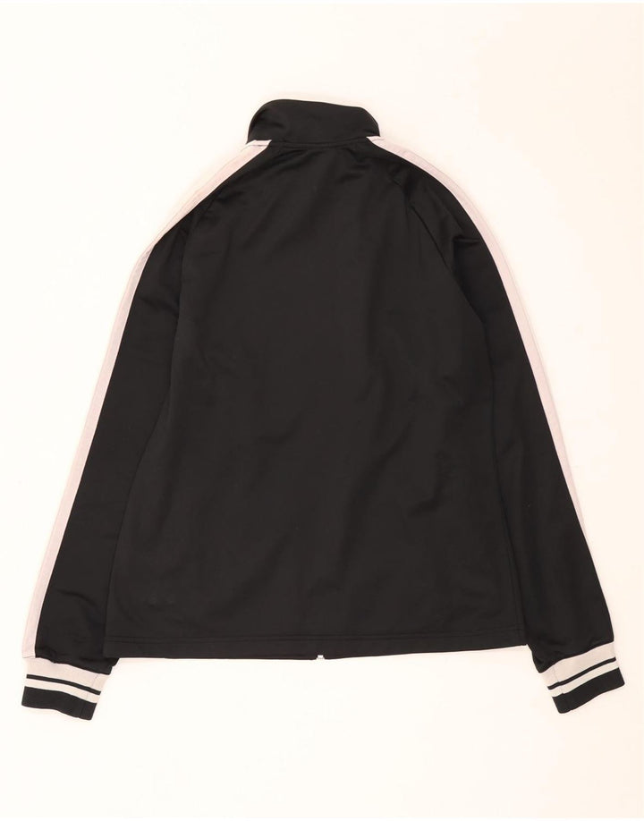 Asics Damen-Trainingsanzug-Top-Jacke, UK 14, Größe L, Schwarz, Colourblock-Polyester