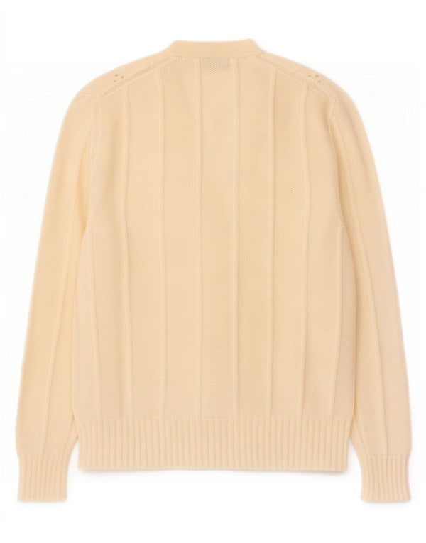 Vintage Damen Cardigan Pullover UK 14 Medium Off White Mohair