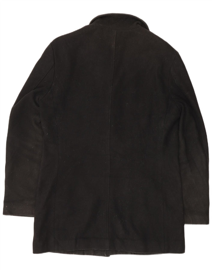 Marks & Spencer Herren Standardmantel UK 36 Small Schwarz Polyester