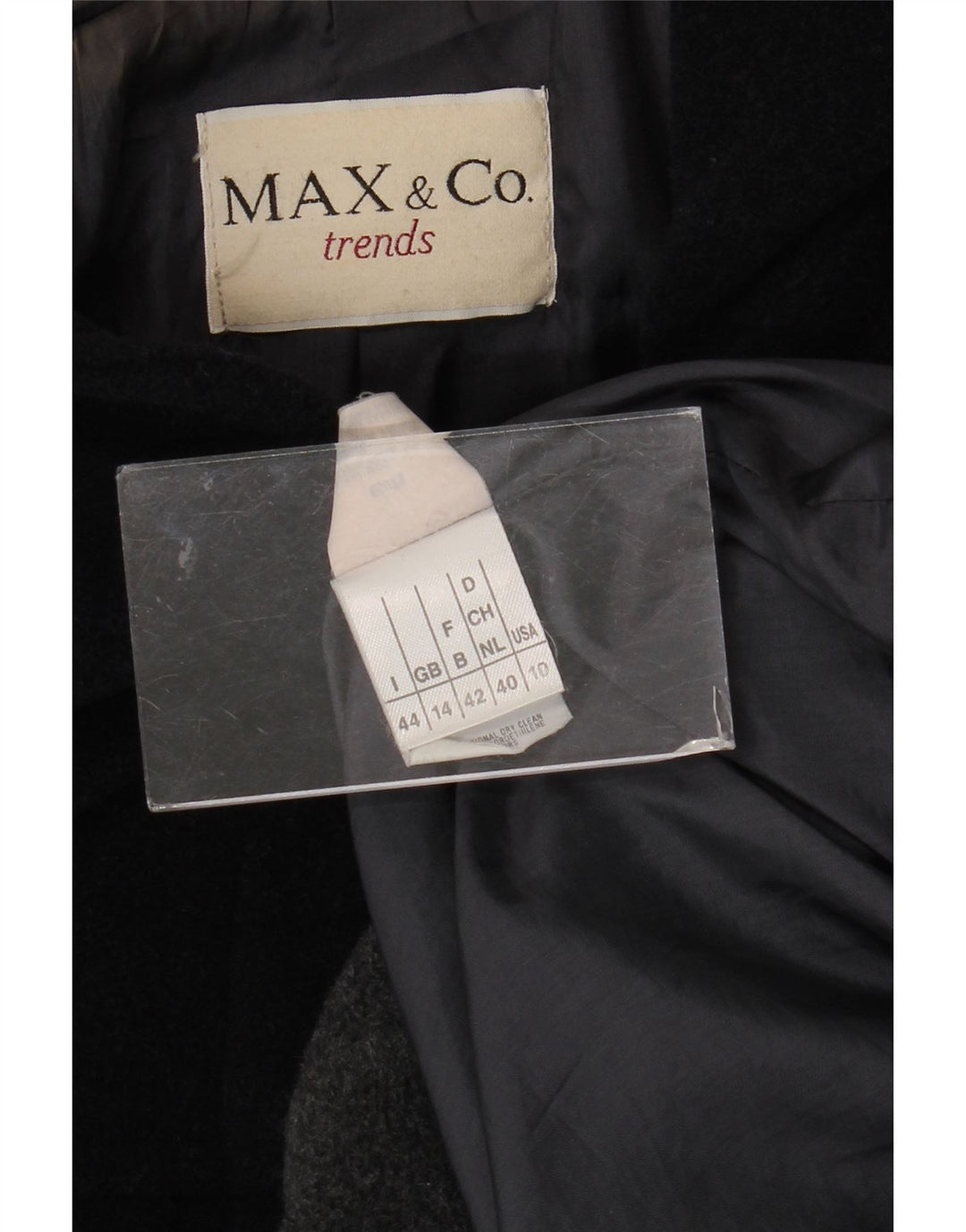 Max & Co. Damen-Dufflecoat mit Kapuze, UK 14, Large, Marineblau, Farbblock