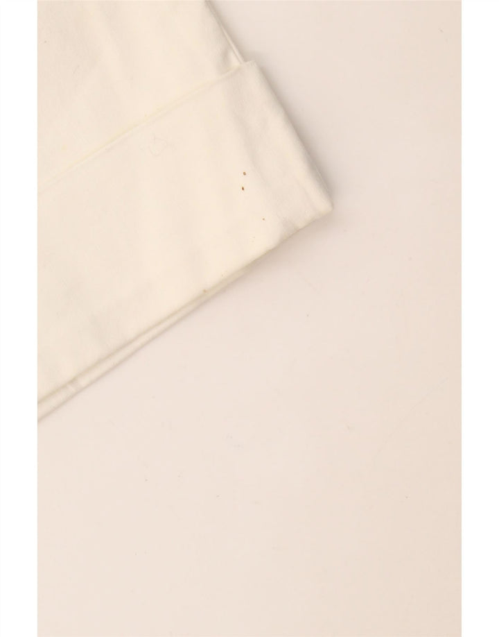 CALVIN KLEIN Damen Slim Capri-Hose US 12 Large W34 L19 Off White