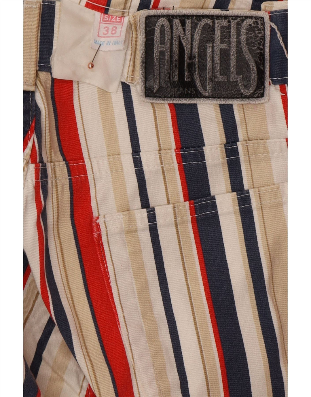 ANGELS Kurz geschnittene Damenjeans EU 38 Mittel W28 L25 Mehrfarbig gestreift