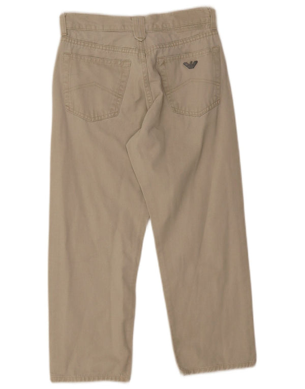 Gerade Freizeithose für Jungen von Armani, 6–7 Jahre, beige Baumwolle