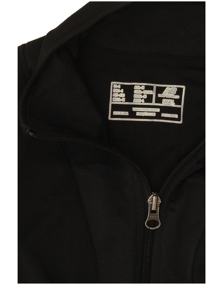 New Balance Damen-Trainingsanzug-Top-Jacke, UK 10, Größe S, Schwarz