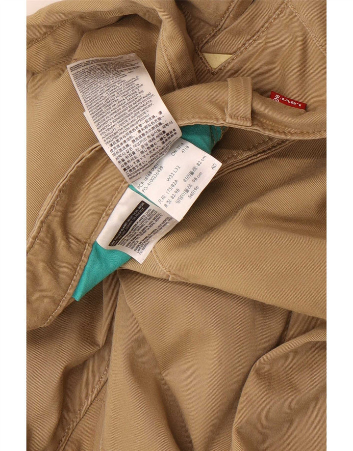 Levi's Herren Slim Chinohose W32 L32 Beige Baumwolle