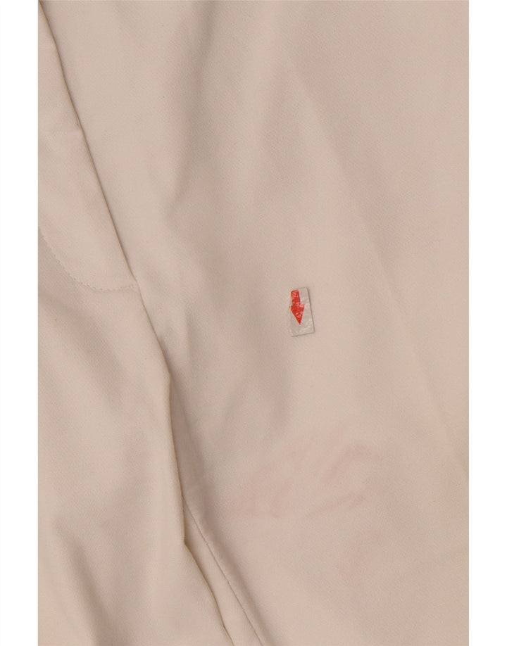 Schmale Chino-Hose für Damen von Zara, Größe M, W28, L27, Weiß, Farbblock