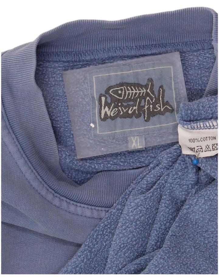 Weird Fish Herren Sweatshirt Pullover XL Blau Baumwolle