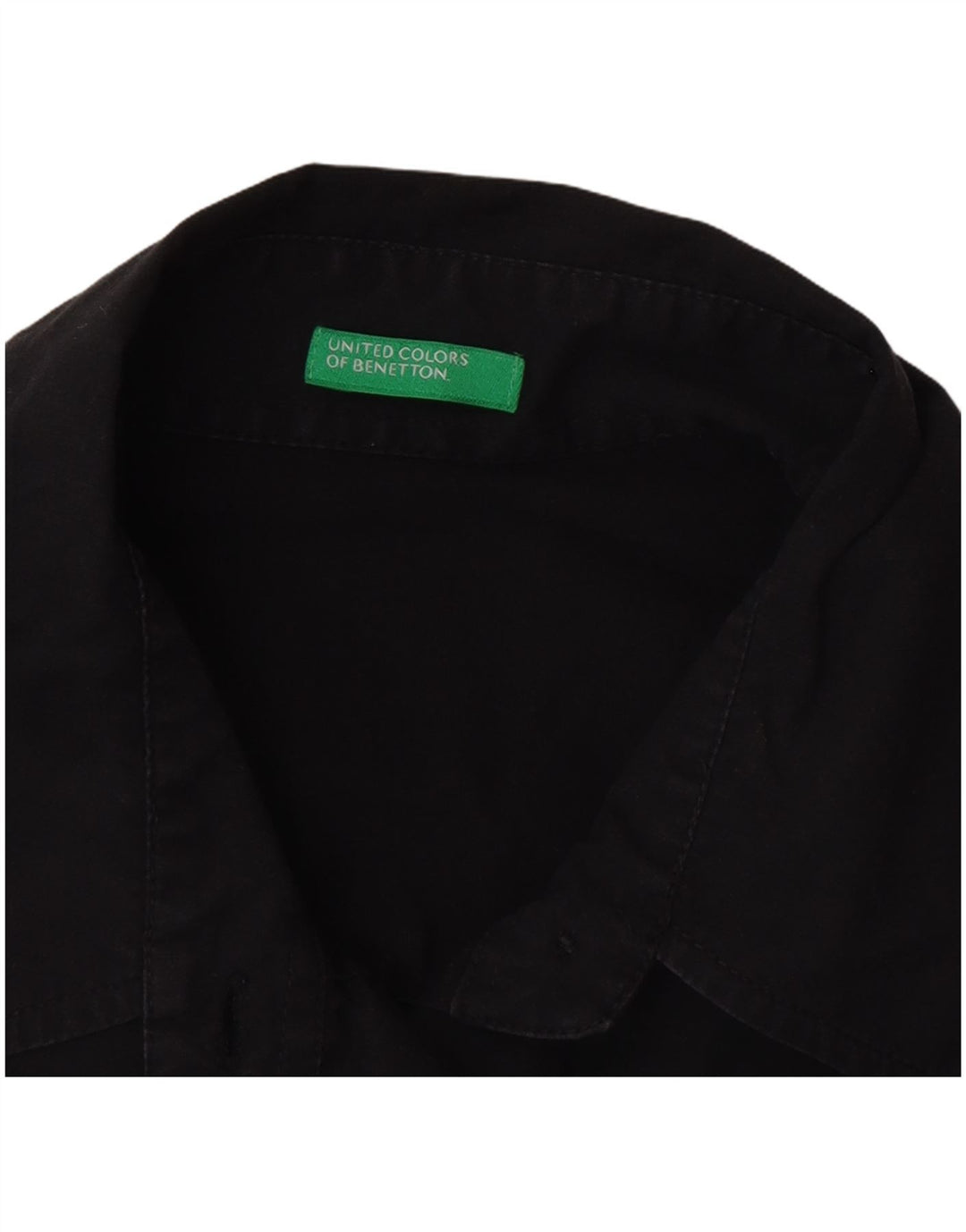 Benetton Damen-Hemd-Body, Gr. 14, mittelschwarz