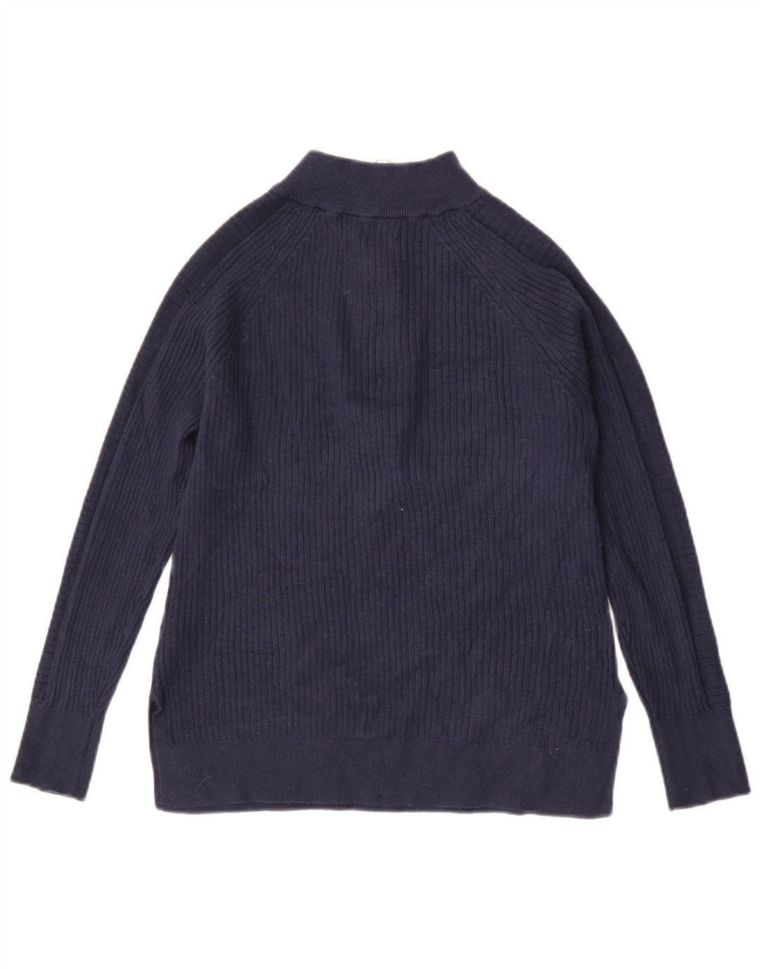Marks & Spencer Damen Pullover mit Reißverschluss am Hals, Gr. 10, Marineblau
