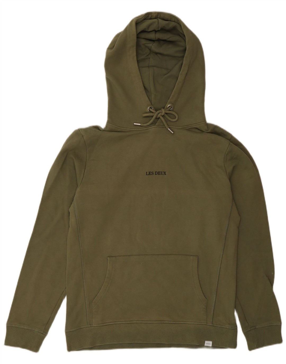 Les Deux Herren-Kapuzenpullover, Größe S, Khaki, Baumwolle