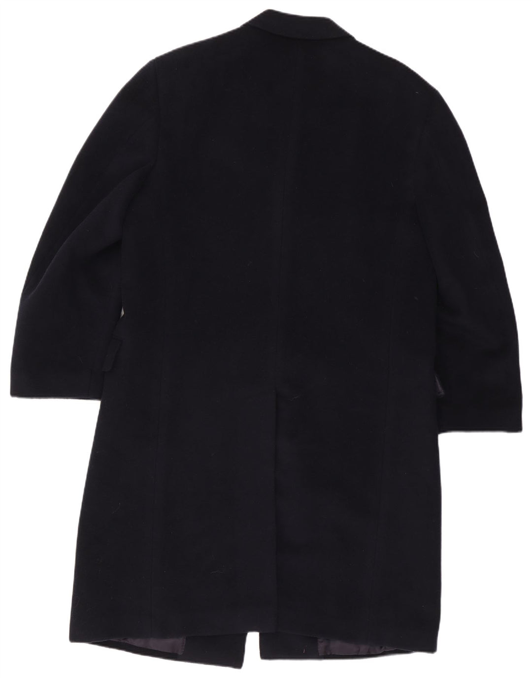 Canali Herrenmantel IT 54 2XL Marineblaue Wolle Klassisch