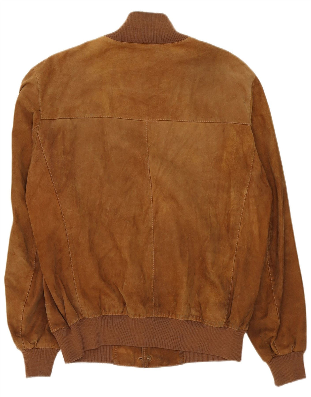 Vintage Herren Wildleder Bomberjacke UK 40 Großes Beige Leder