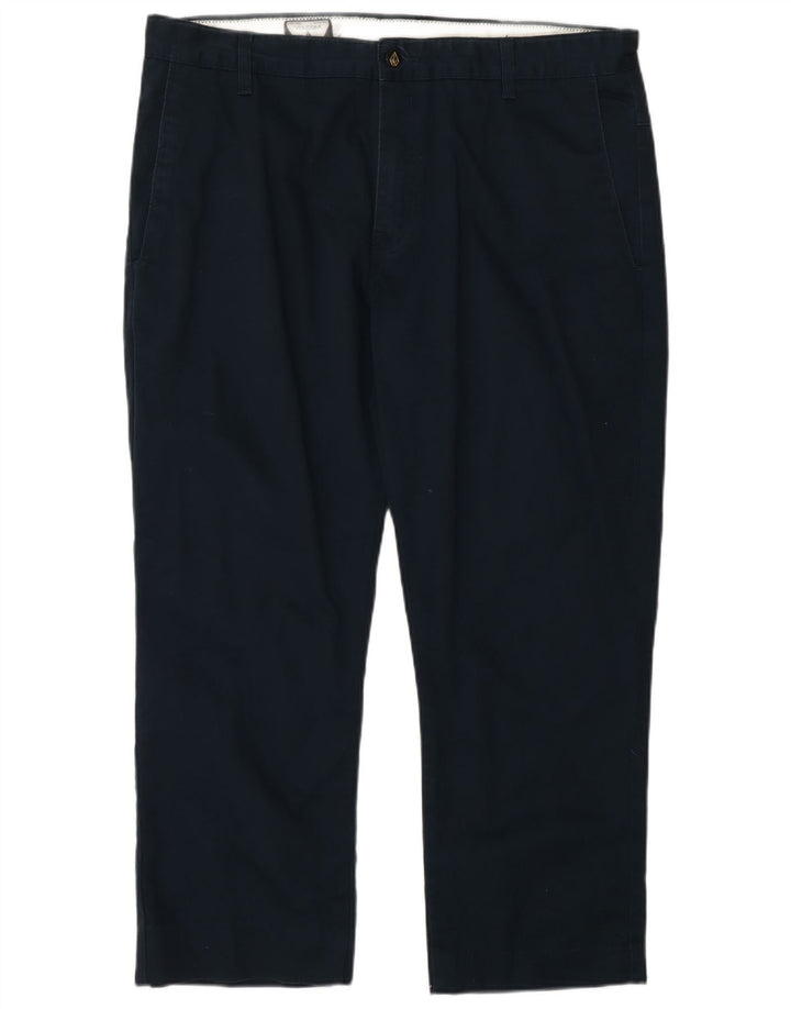 Volcom Herren gerade Chinohose W36 L26 Marineblau