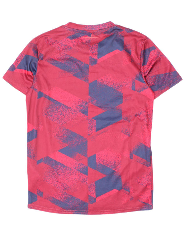 Umbro Grafik-T-Shirt für Jungen, 11–12 Jahre, Burgunderrot, geometrisch, Polyester