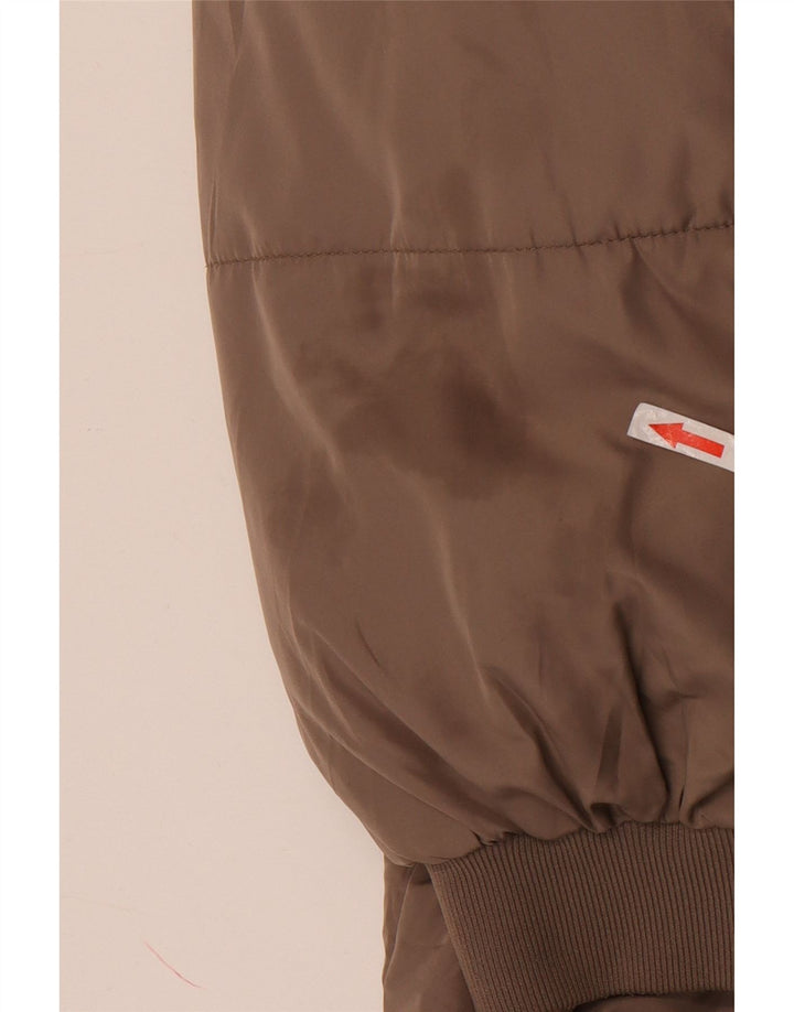 Zara Damen-Kapuzen-Übergröße, gepolsterter Mantel, UK 18, XL, braun, Polyester