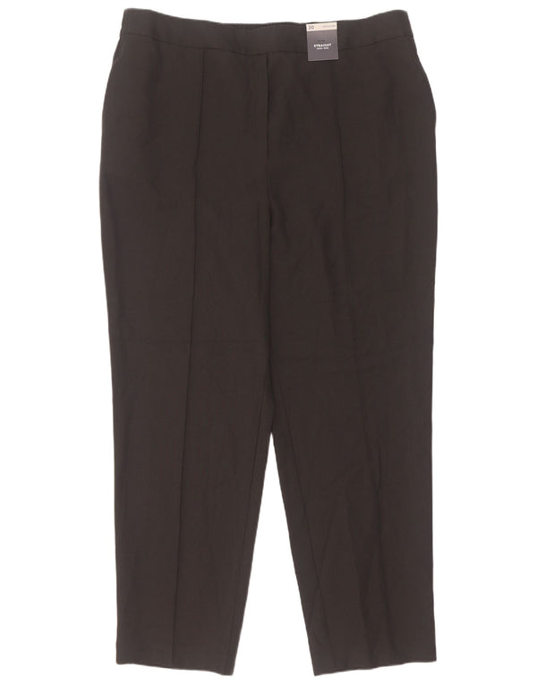Marks & Spencer Damen-Anzughose mit hoher Taille, UK 20, 2XL, W36, L30, Schwarz