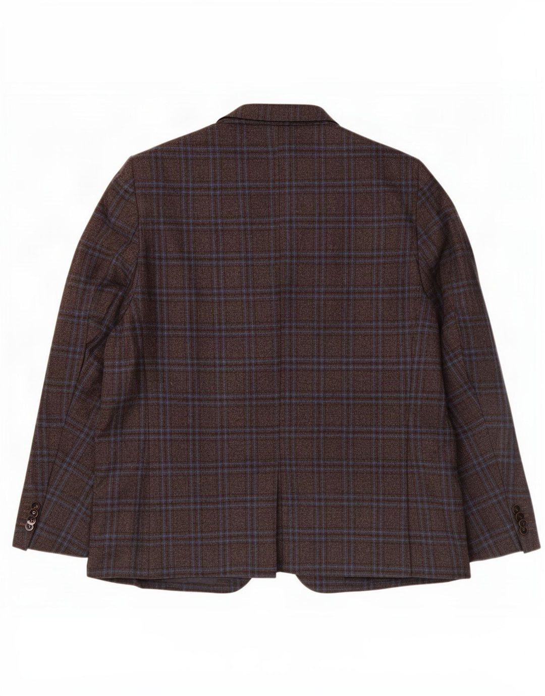 Louis Copeland Herren-Blazer mit 2 Knöpfen, EU 50, großes braunes Karomuster