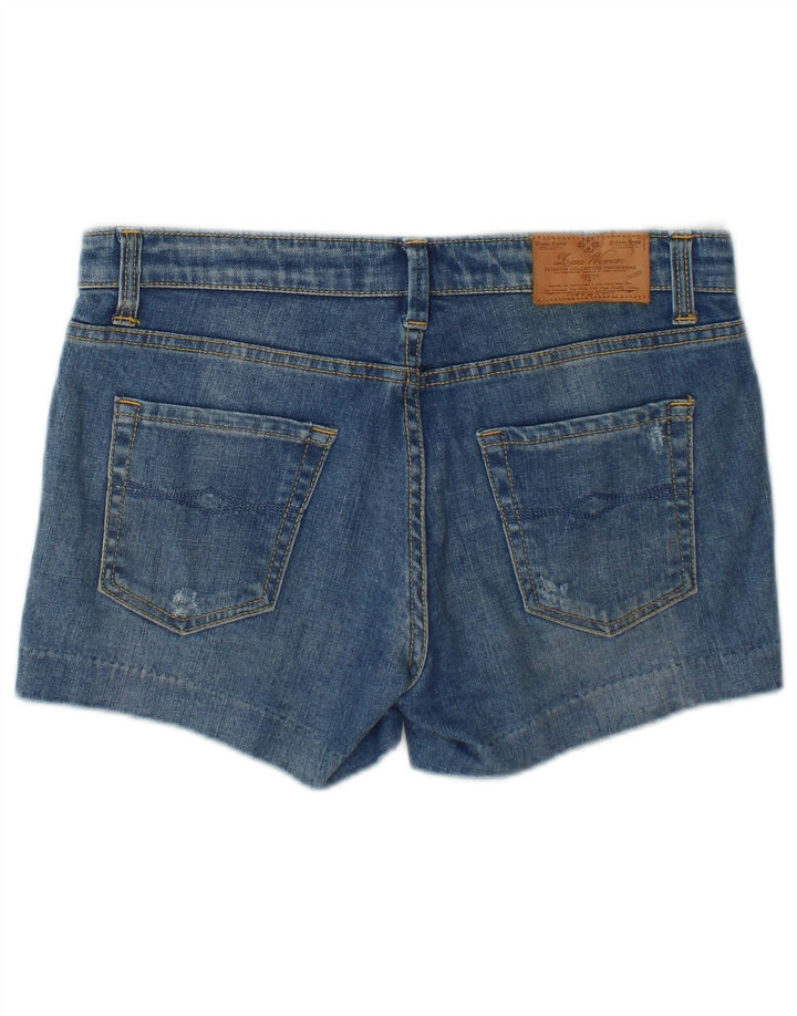 Zara Damen Jeansshorts EU 38 Small W28 Blau