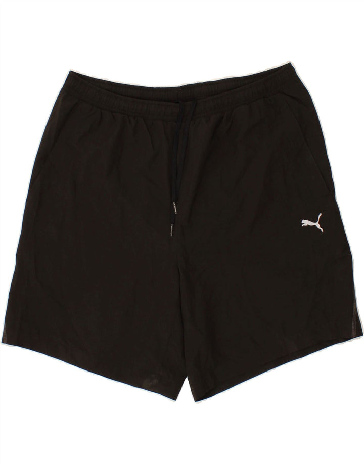 PUMA Mens Sport Shorts Large Black Polyester Vintage Puma and Second-Hand Puma from Messina Hembry 