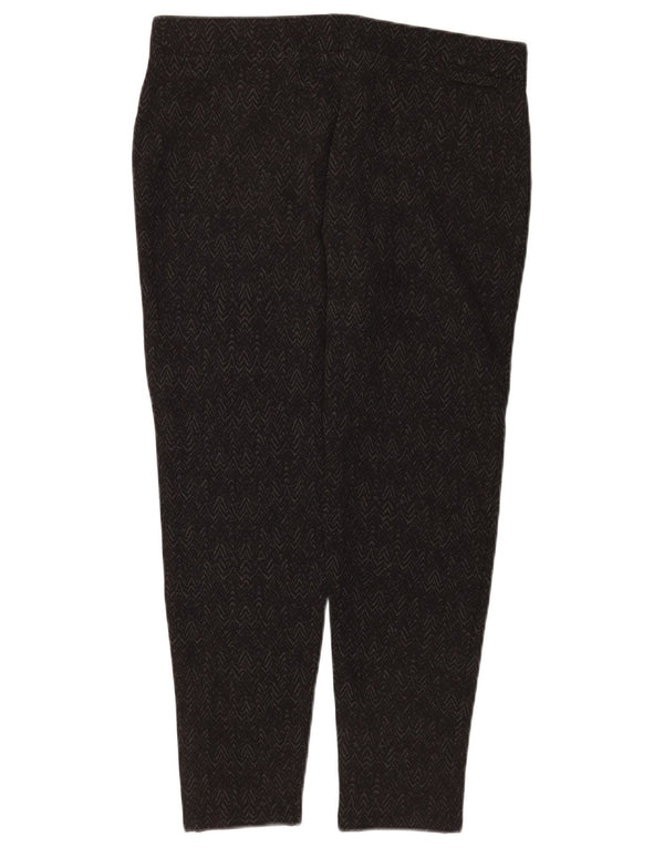 Marks & Spencer Damen-Hose, kurz geschnitten, UK 46, Größe L, W34, L25, Schwarz, Chevron