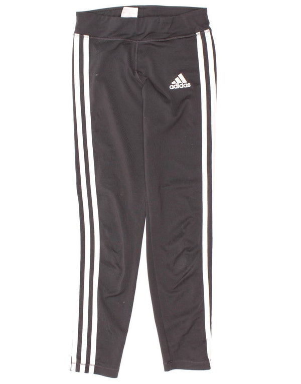 Adidas Climalite-Leggings für Mädchen, 9–10 Jahre, Größe S, Schwarz, Polyester