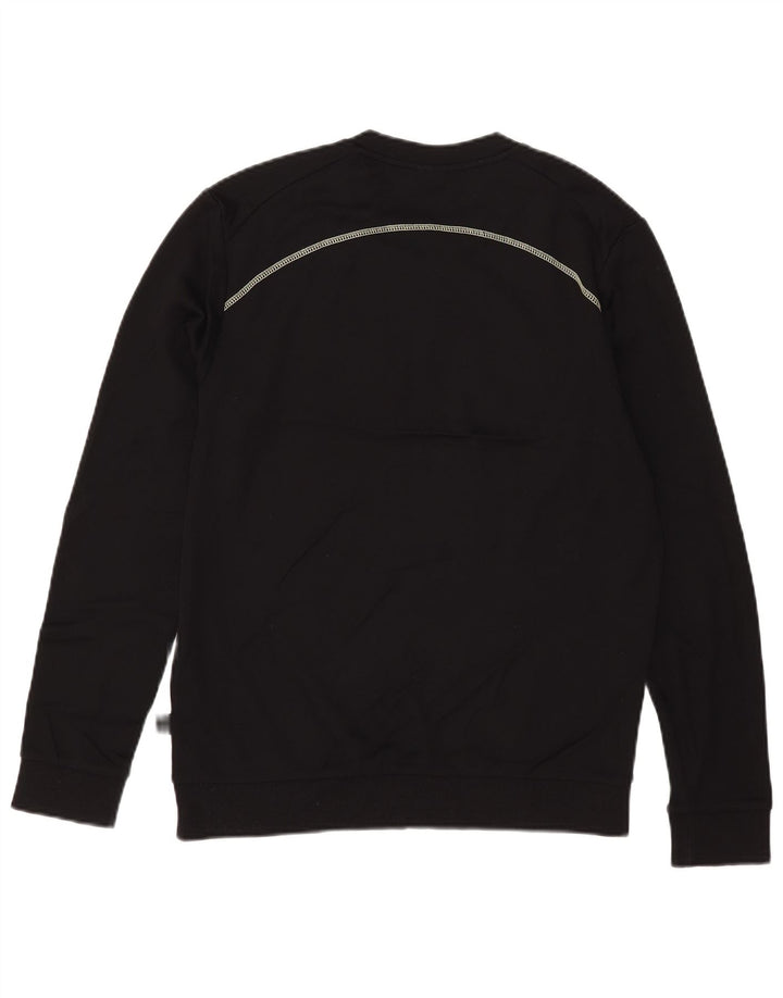 Hugo Boss Herren-Sweatshirt mit Grafik, groß, aus schwarzer Baumwolle