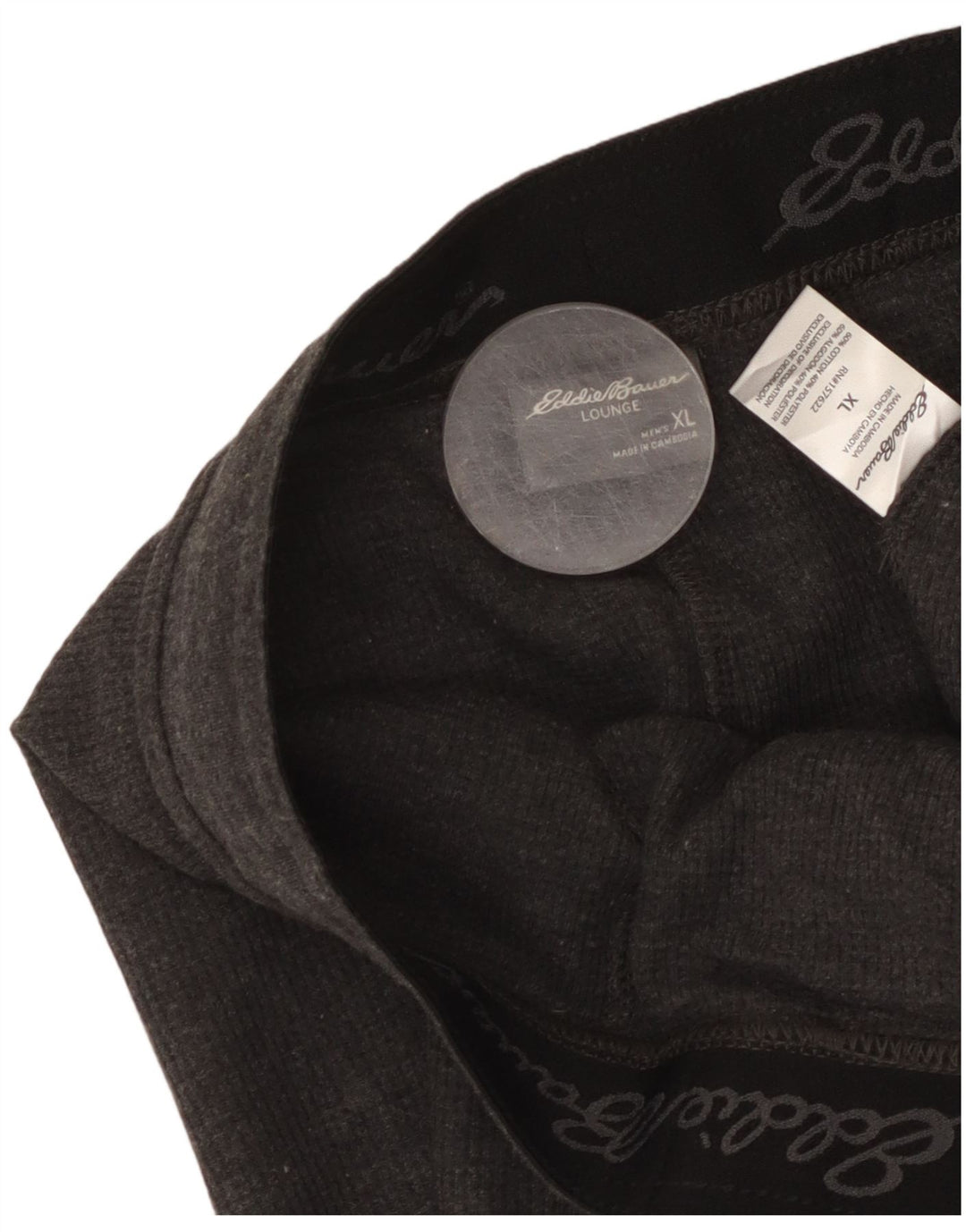 Eddie Bauer Herren Sportshorts XL Grau Baumwolle