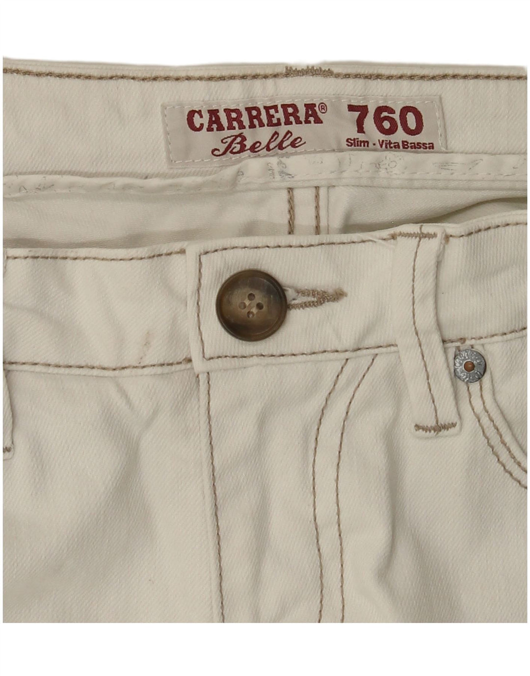 CARRERA Damen Slim Jeans W30 L30 Weiß