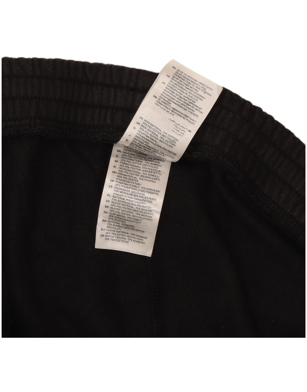 Adidas Herren-Trainingshose, Jogginghose, Größe L, Schwarz, Baumwolle