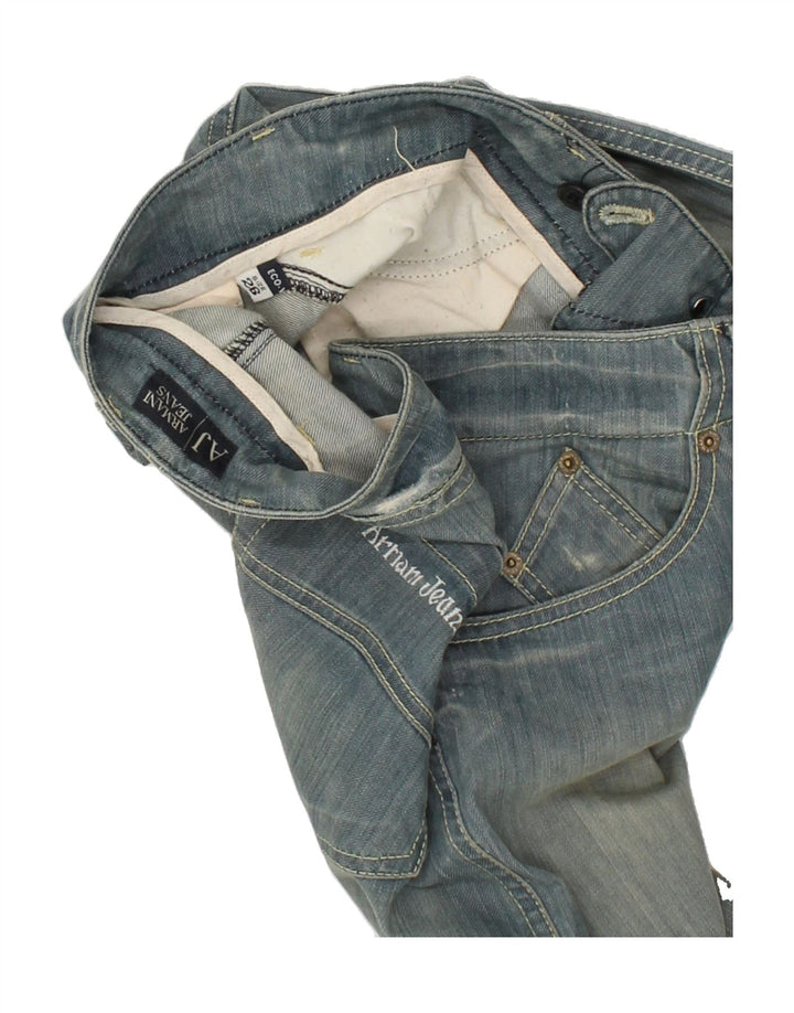 ARMANI Womens Slim Jeans W26 L30 Blue Cotton Vintage Armani and Second-Hand Armani from Messina Hembry 