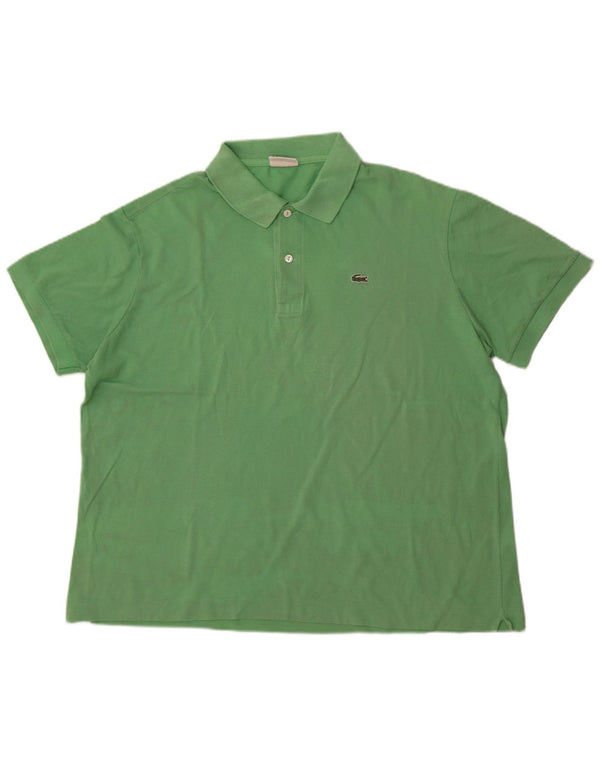 Lacoste Herren Poloshirt Größe 7 2XL Grüne Baumwolle