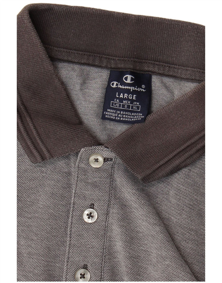 Champion Herren-Poloshirt, groß, Grau