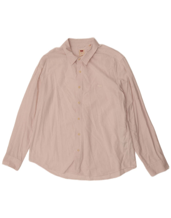 Levi's Herren Slim Fit Hemd XL Rosa Baumwolle