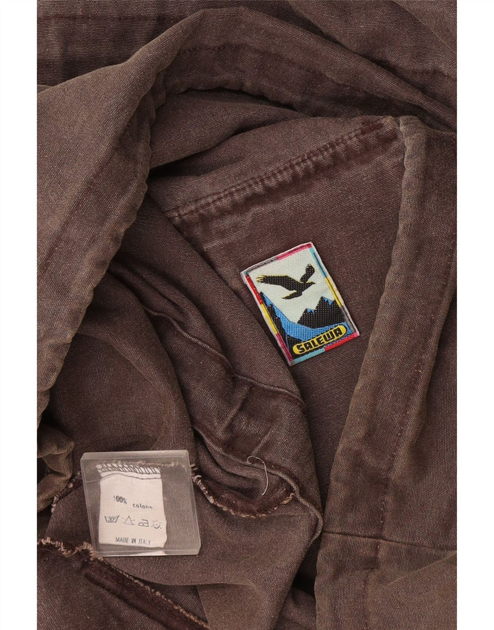 SALEWA Herren-Utility-Jacke UK 42 XL Graue Colourblock-Baumwolle
