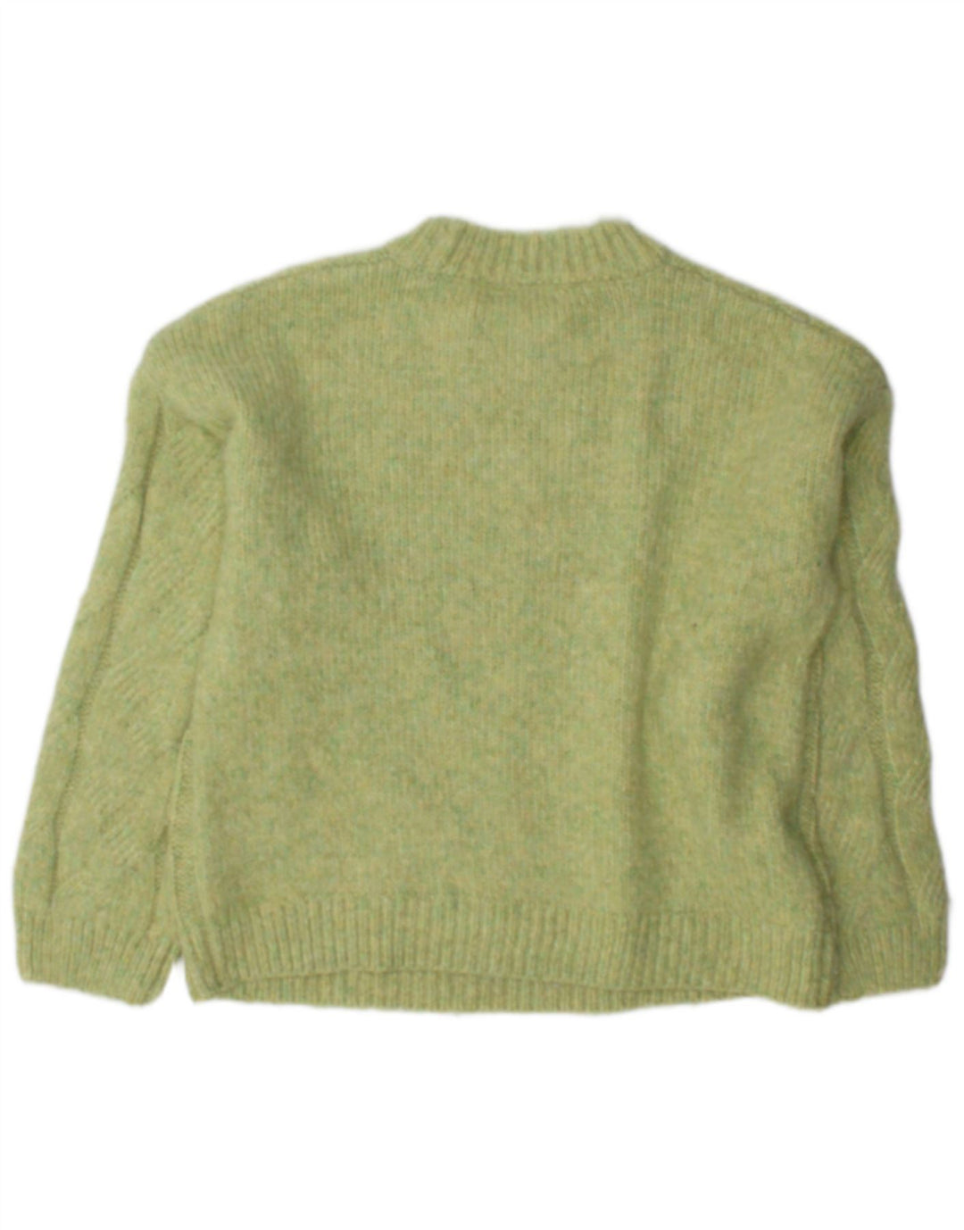 Marks & Spencer Damen-Pullover mit Rundhalsausschnitt, Gr. 14, Mittelgrün