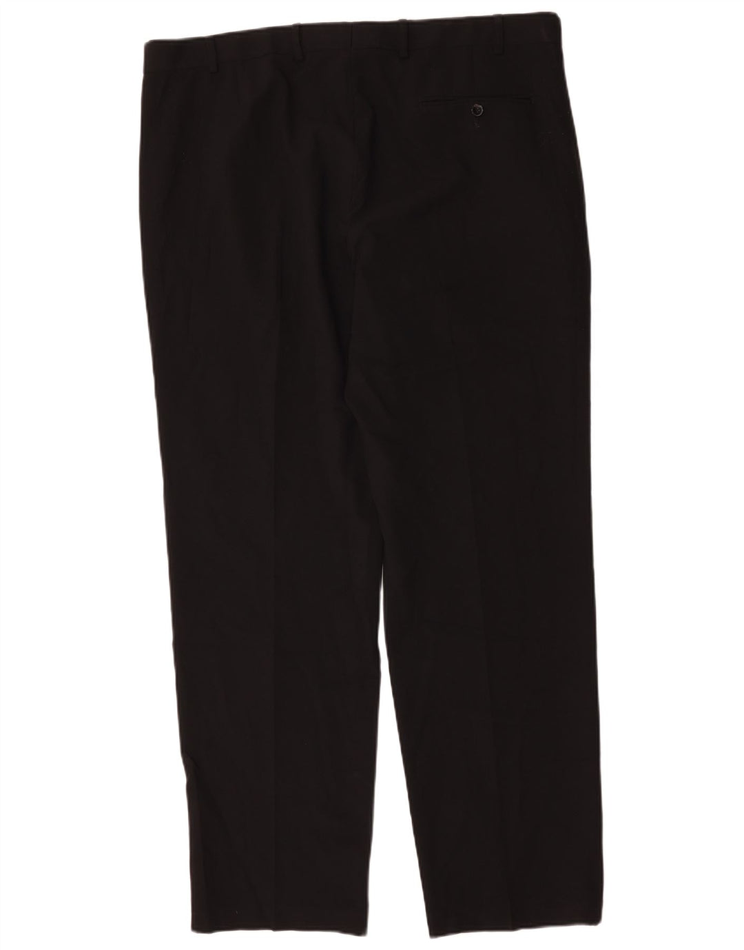 Gerade Herren-Anzughose von Marks & Spencer, W42, L33, schwarzes Polyester