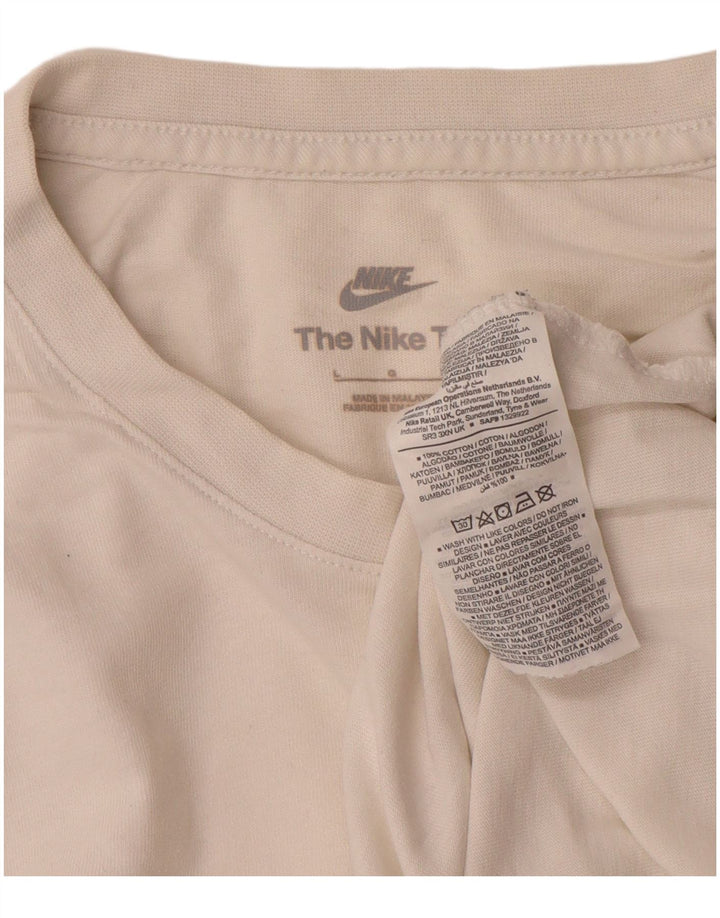 Nike Herren T-Shirt Top Große weiße Baumwolle
