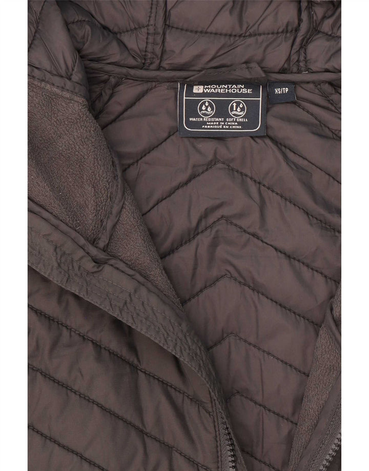 Mountain Warehouse Wattierte Herrenjacke mit Kapuze, UK 34, XS, Grau, Polyester