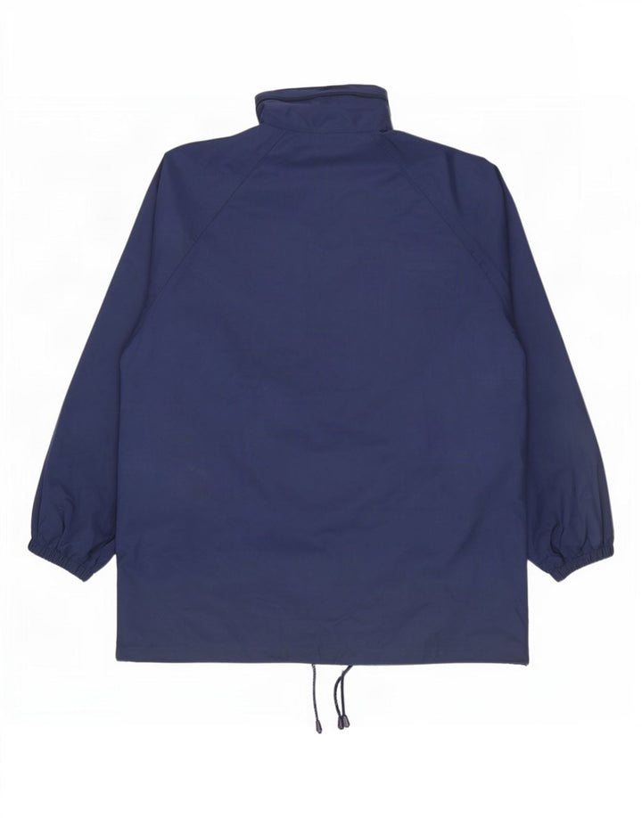 St. Bernard Damen-Regenjacke mit Kapuze, übergroß, Größe S, Marineblau, PVC