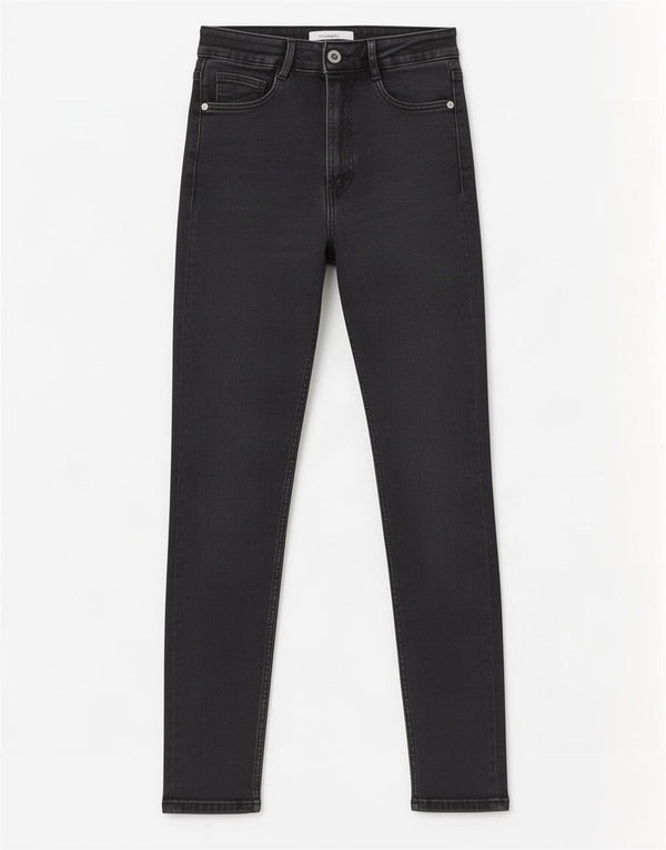 Zara Damen Skinny Jeans EU 36 XS W26 L27 Schwarze Baumwolle