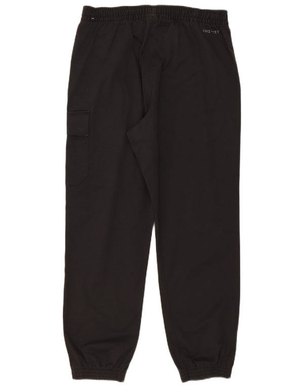 Nike Womens Dri Fit Cargo Tracksuit Trousers Joggers UK 14 Large Black
