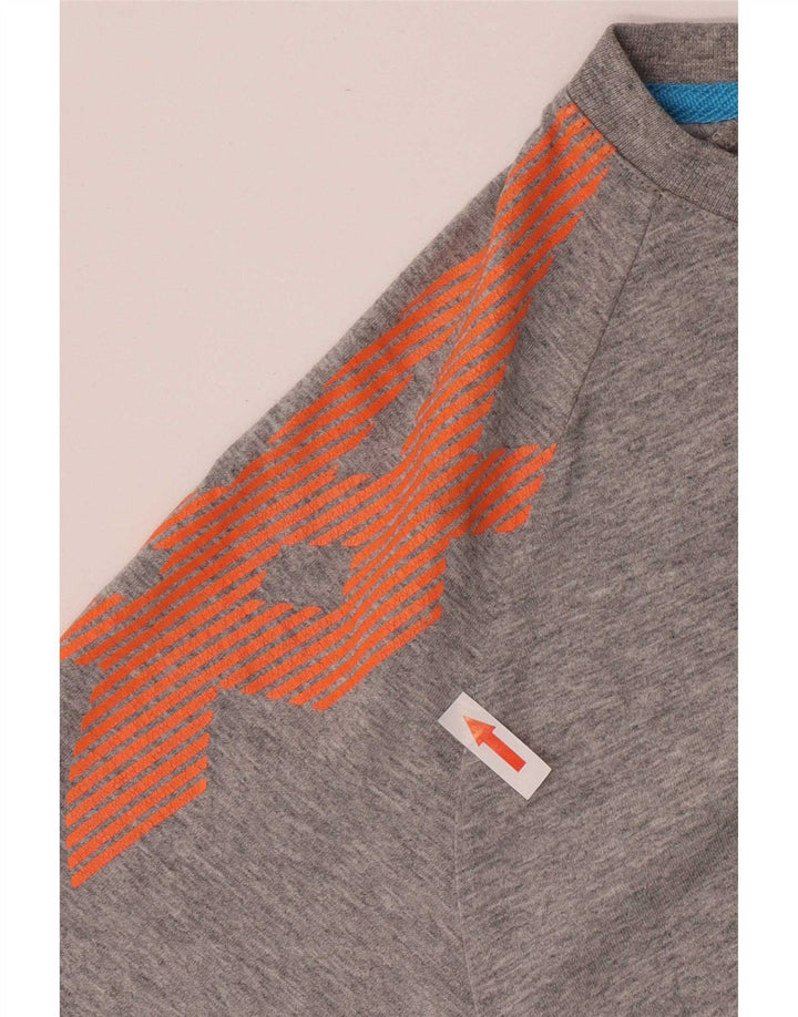 Asics Herren Grafik T-Shirt Top XL Grau Baumwolle