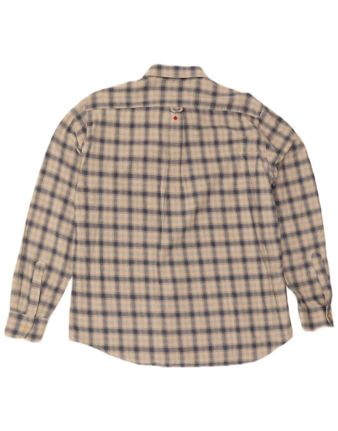Canadiens Herren-Flanellhemd, groß, beige kariert