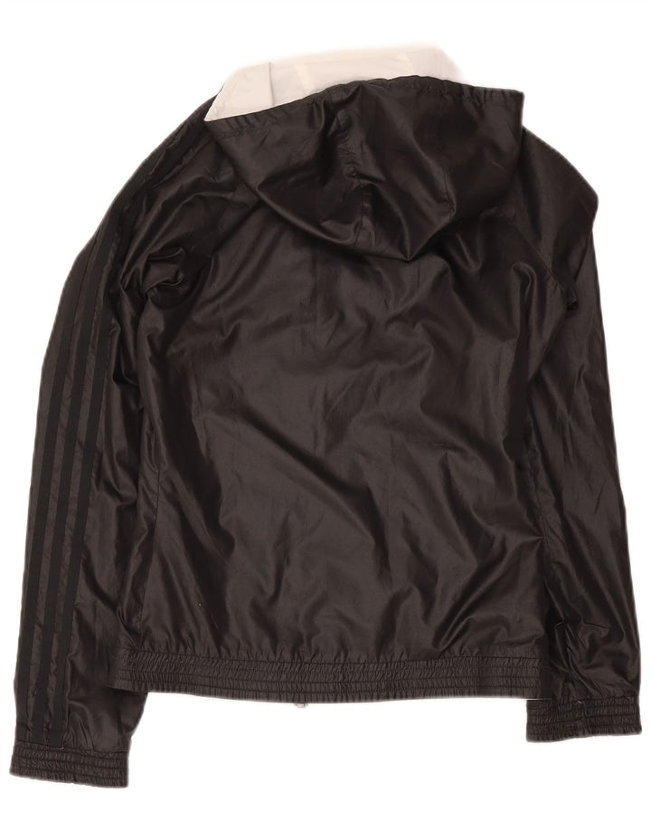 Adidas Damen-Trainingsanzug mit Kapuze, Top-Jacke, UK 12, mittelschwarz
