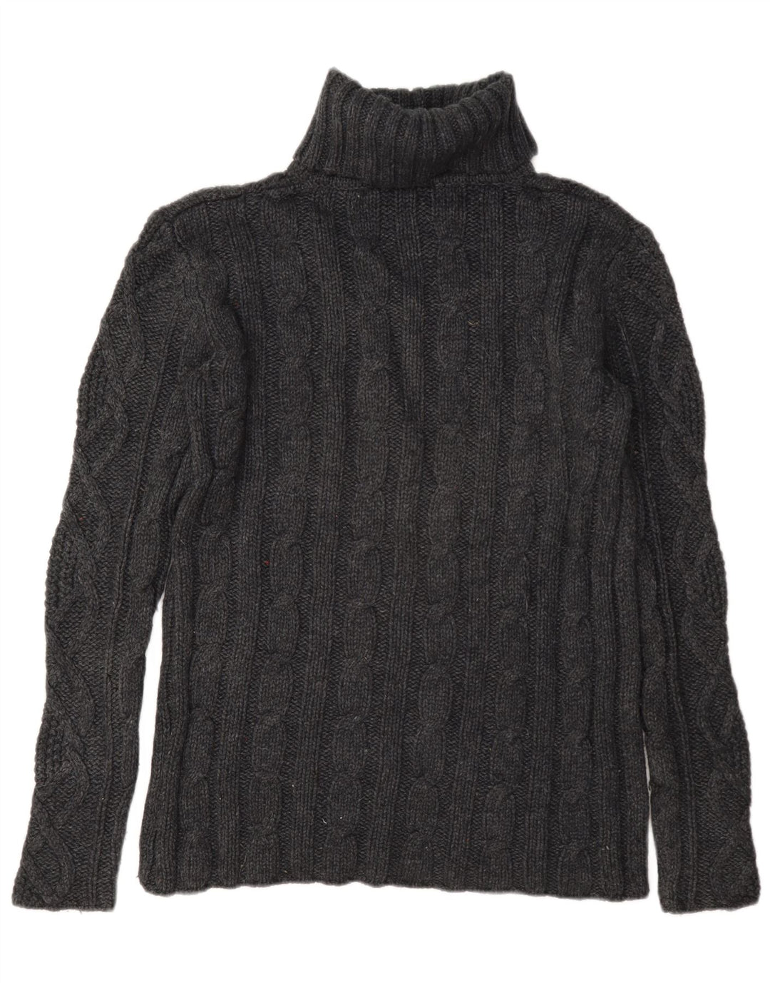 Eddie Bauer Damen Rollkragenpullover Pullover UK 16 Große graue Wolle