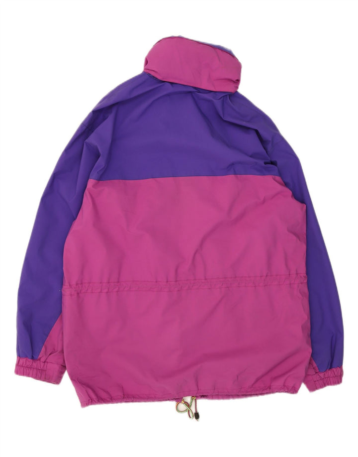 VINTAGE Mens Windbreaker Jacket UK 40 Large Pink Colourblock Polyester Vintage Vintage and Second-Hand Vintage from Messina Hembry 