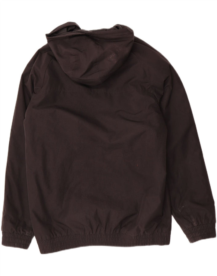 Adidas Jungen-Windbreakerjacke mit Kapuze, 15–16 Jahre, schwarzes Polyester