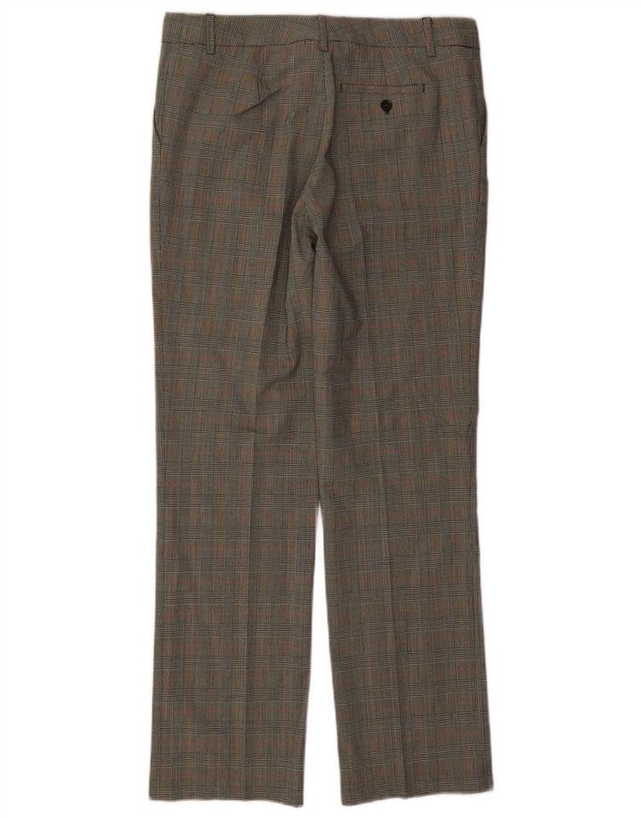 Gerade Anzughose für Damen von Zara, W32, L31, grauer Hahnentritt-Klassiker