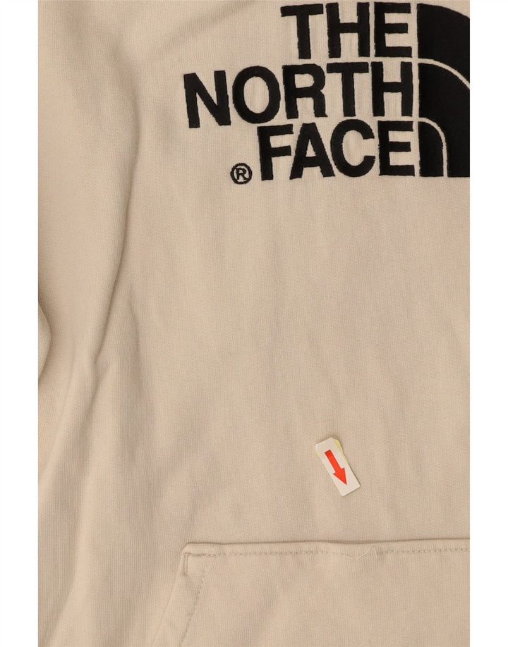 THE NORTH FACE Damen-Kapuzenpullover mit Grafik, UK 10, Größe S, cremefarbene Baumwolle