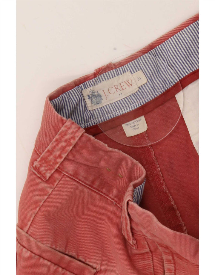 J. Crew Herren Chinoshorts Medium W31 Rote Baumwolle